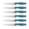 Spice by Tia Mowry Savory Saffron Teal 14 Piece Cutlery Set